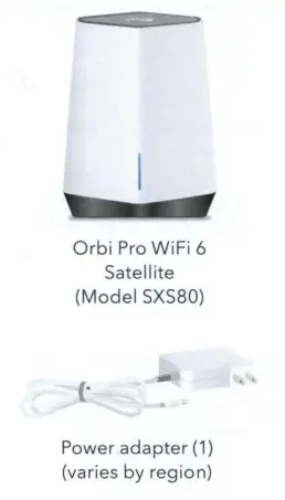NETGEAR SXS80 Orbi Pro WiFi 6 Satellite - contents