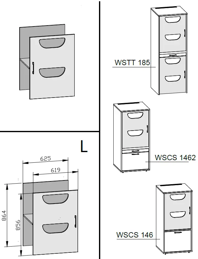 WASHTOWER-WSGN087-Door-for-Laundry-Baskets-FIG-2