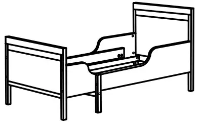 SUNDVIK extendable bed