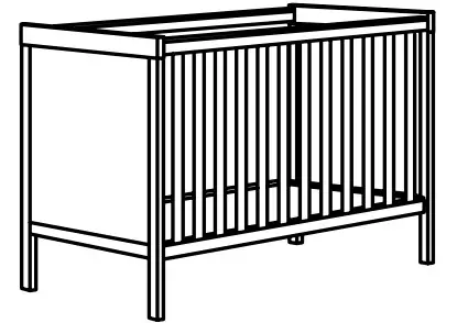 SUNDVIK crib