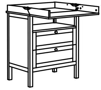 SUNDVIK change table/chest of drawers,