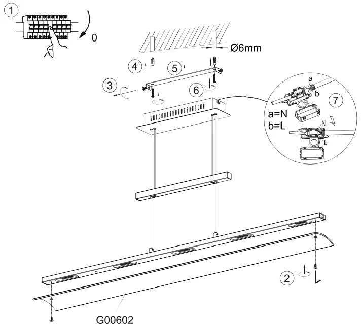 LeuchtenDireckt 12278 55 NELE LED Pendant Light - Overview