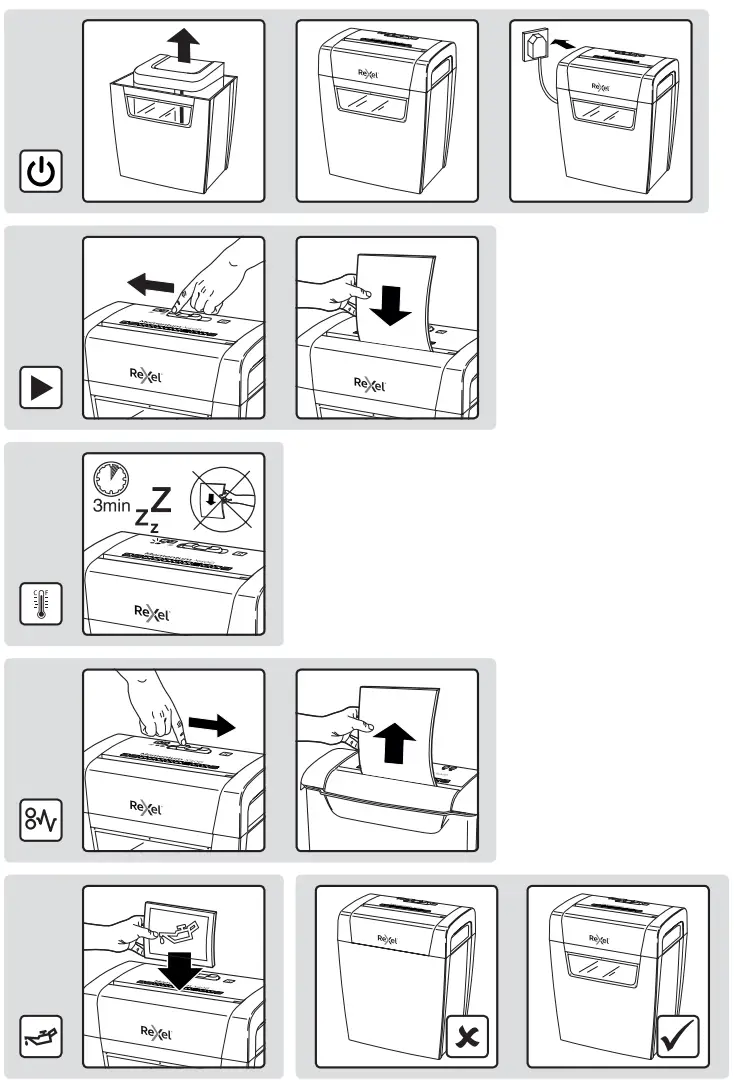 ReXel Momentum X308, X406 Cross Cut Paper Shredder - fig 1