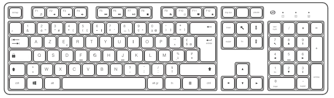 essentiel EB_SK-10-F Silent Keyboard - Figure 1