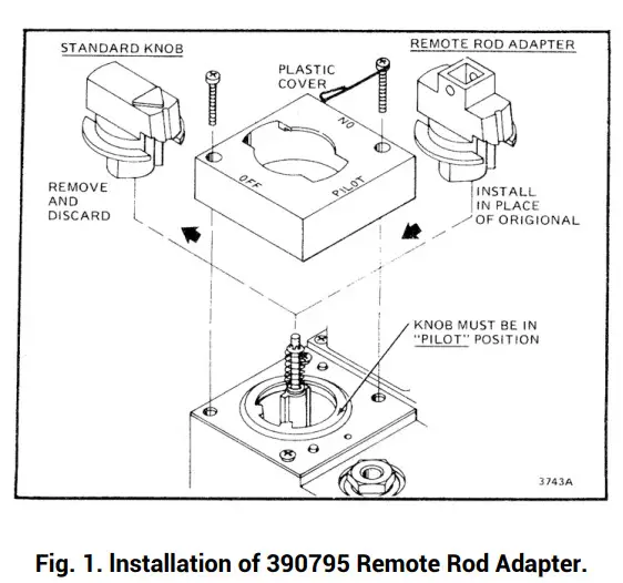 resideo 390795 Remote Rod Adapter