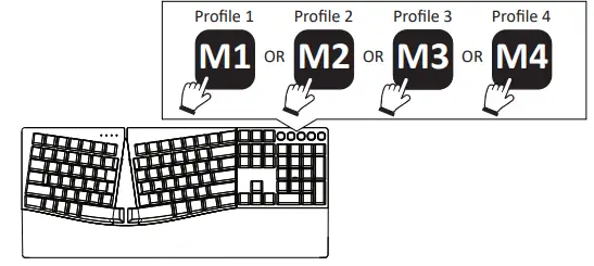 perixx PERIBOARD-535 Wired Full-sized Mechanical Ergonomic Keyboard - 2