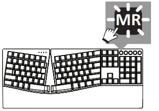 perixx PERIBOARD-535 Wired Full-sized Mechanical Ergonomic Keyboard - 3