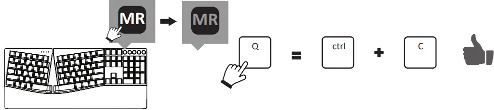 perixx PERIBOARD-535 Wired Full-sized Mechanical Ergonomic Keyboard - 6