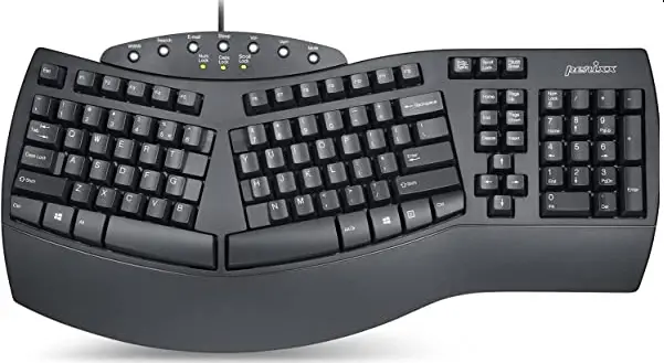 perixx PERIBOARD-535 Wired Full-sized Mechanical Ergonomic Keyboard
