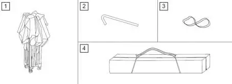 AREBOS Gazebo 3x3m Anthracite Shelter - Scope of delivery