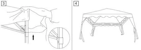 AREBOS Gazebo 3x3m Anthracite Shelter - Use 2