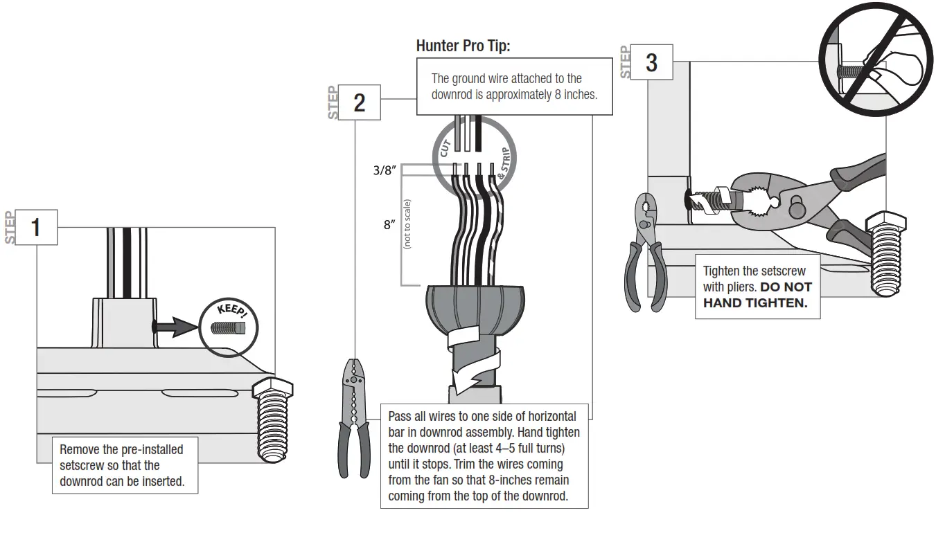 Hunter 51714 Shady Grove with 3 Lights 52 Inch Ceiling Fan - Figure 10