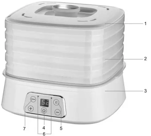 marta MT-1947 Electric Food Drye - 1