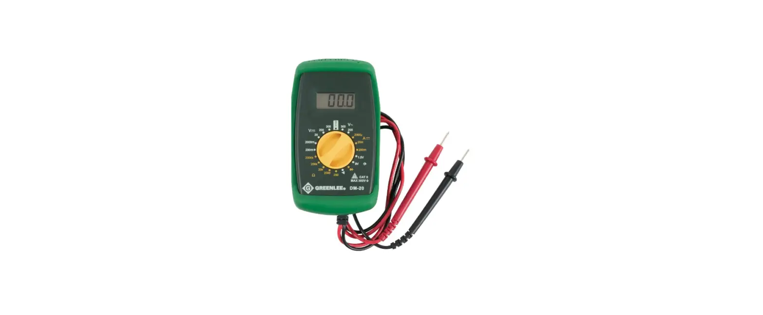 Greenlee Dm-20 Digital Multimeter User Manual Greenlee Dm-20 Digital Multimeter User Manual