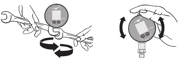 KELLER LEO1 Digital Manometer with Optional Peak Pressure Value Detection - Installation 1