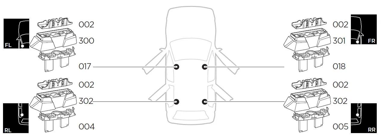 THULE Kit 187154 MercTHULE Kit 187154 Mercedes R klasse 3edes R klasse 3