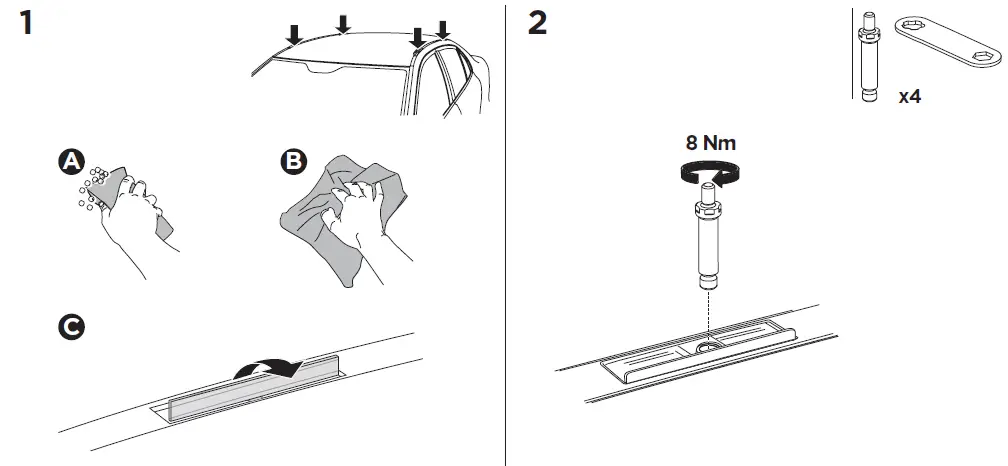 THULE Kit 187154 Mercedes R klasse 4
