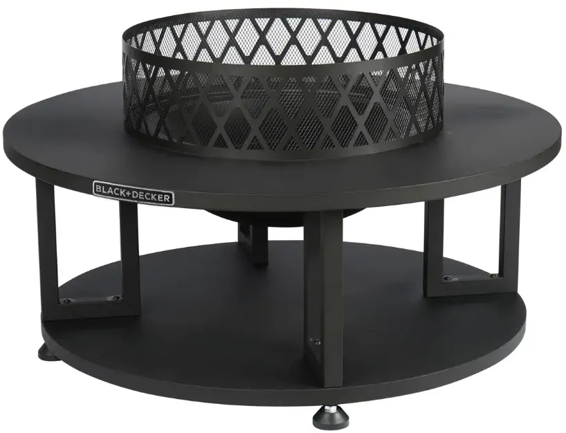 BLACK DECKER BD17212 38 Steel Round Fire Pit