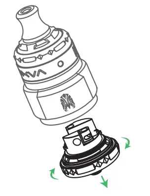 OXVA Arbiter Solo RTA First Dual Airflow Control System - Figure 2