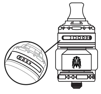 OXVA Arbiter Solo RTA First Dual Airflow Control System - Figure 6