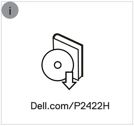 DELL P2422H 24″ Monitor User Guide - CD