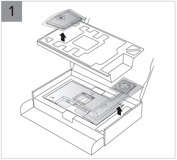 DELL P2422H 24″ Monitor User Guide - Installation 1