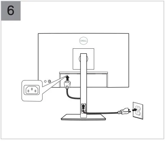 DELL P2422H 24″ Monitor User Guide - Installation 6