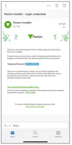 APN-1200 Installer App Paxton Rewards Programme-fig7
