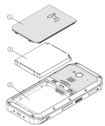 imotion TC601 Smartphone User Guide - Installing the Battery Pack