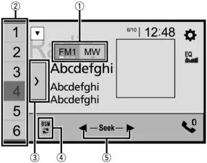 Pioneer SPH-DA250DAB - Tuner Operation