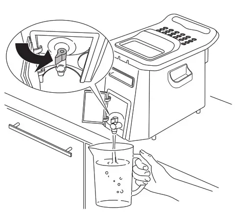 DeLonghi D44528DZ Deep Fryer- DRAIN TAP