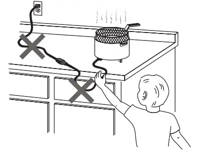 DeLonghi D44528DZ Deep Fryer-IMPORTANT SAFEGUARD