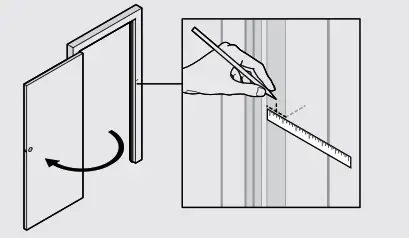 Drilling Instructions - Prepare door frame for strike 2
