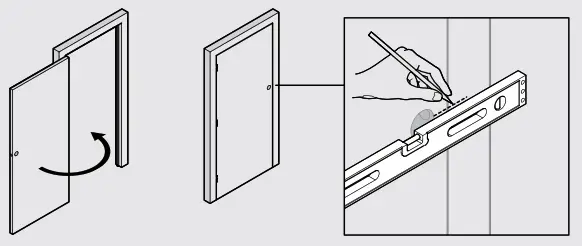 Drilling Instructions - Prepare door frame for strike