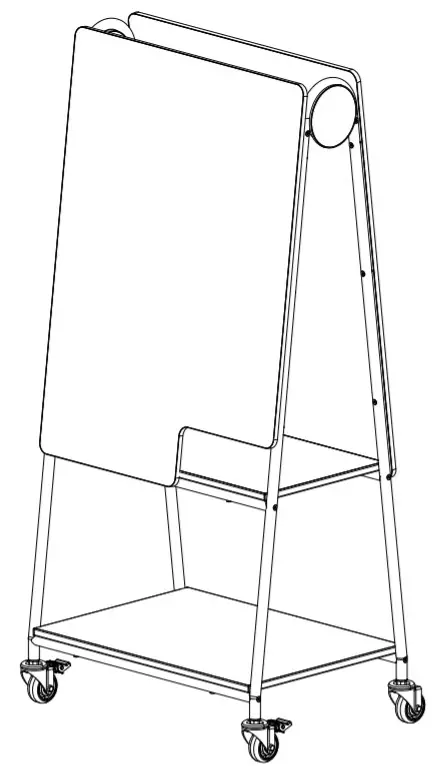 SAFCO 3909 Learn 30 X 64 Mobile Whiteboard -FIGURE 1