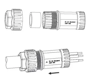 FOX-ESS T12 3 25kW Three Phase Inverter - ac plug