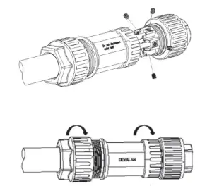 FOX-ESS T12 3 25kW Three Phase Inverter - ac plug1