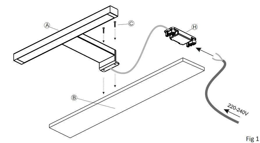 DOMUS LINE Bathroom Lighting NITE- Fig 1