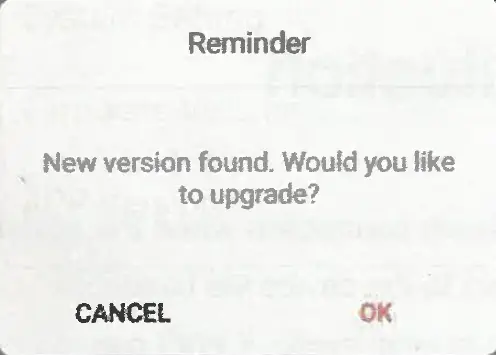 Firmware Update or Device Upgrade