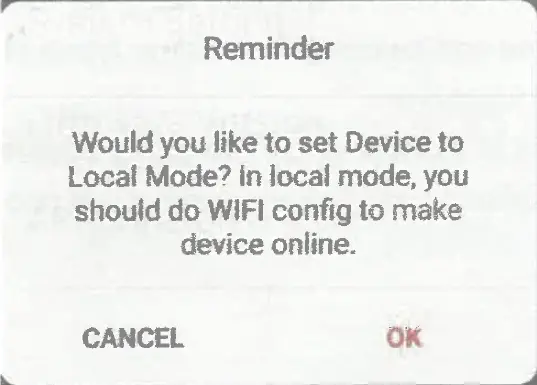Set Local Mode or Set Device Local Mode
