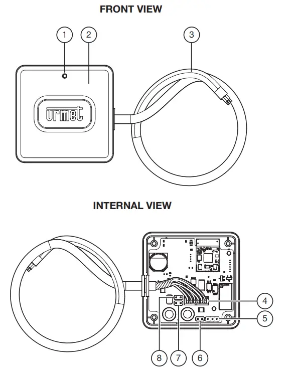 urmet 108611 Bluetooth Relay - COMPONENT DESCRIPTION