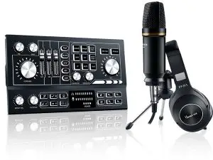 HAYNER-SEEK HS-AP901 Podcast Equipment Bundle All-in-One Audio Interface