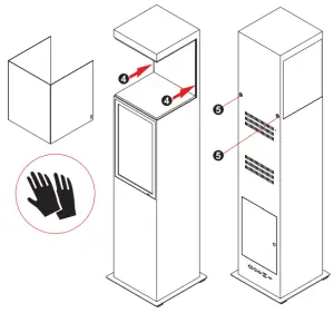 Instruction of acrylic display case