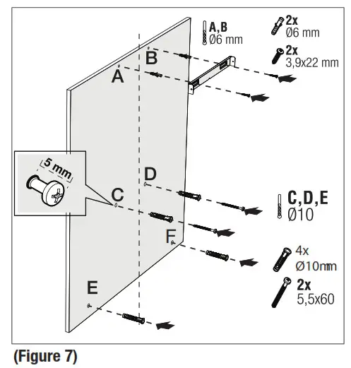 GRUNDIG GDKP 5460 B Wall Mounted Cooker Hood- Figure 7