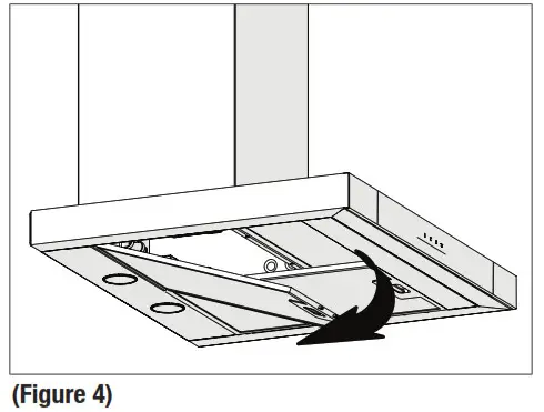 GRUNDIG GDKP 5460 B Wall Mounted Cooker Hood- aluminum grease