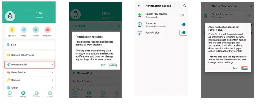 fontastic 360CH Sena Smart Bracelet FontaFit - Switching on 4
