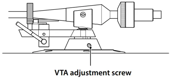 Adjusting the tonearm height