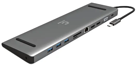 comsol CMMP11 USB C Dual HDMI Docking Station for Windows Computer equipped with a USB C Connector
