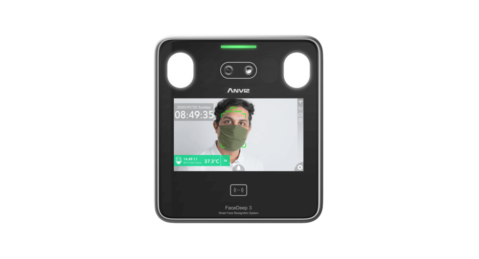 Anviz Facedeep 3 Irt Touchless Facial Recognition Access Control Instructions