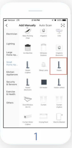 HEAT STORM HS 1000 WX WIFI 1000 Watt Smart Heater - Manual Connect